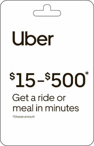 Uber 15 500 Gift Card Activate and add value after Pickup 0.10 removed at Pickup Fred Meyer