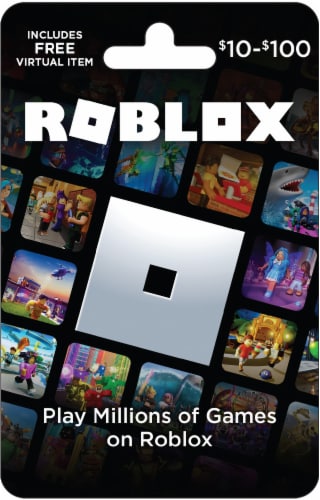 Roblox $10-$100 Gift Card – Activate and add value after Pickup Perspective: front
