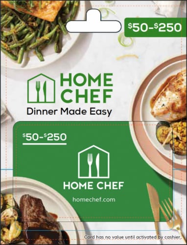 Home Chef $50-$250 Gift Card – Activate and add value after Pickup, $0.10  removed at Pickup - Kroger