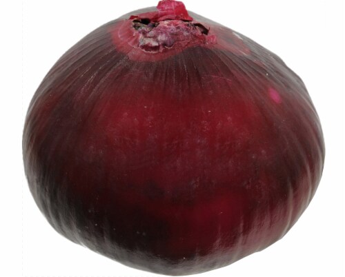 Red Peeled Onions Perspective: front
