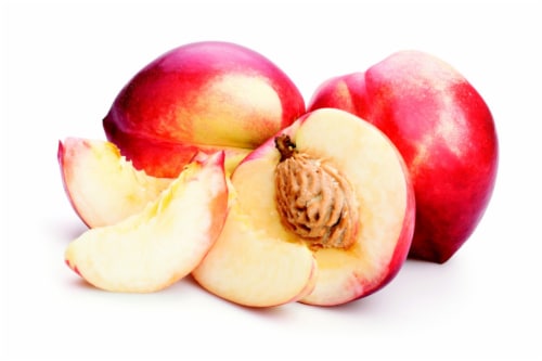Organic White Nectarines Perspective: front
