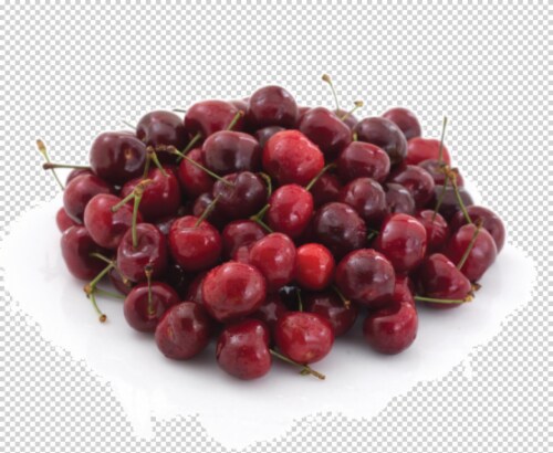 Organic Red Cherries Perspective: front