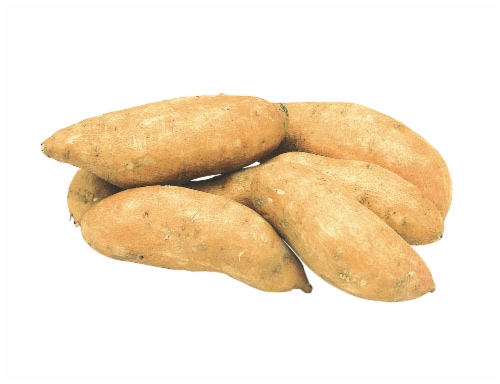 Organic White Sweet Potatoes Perspective: front