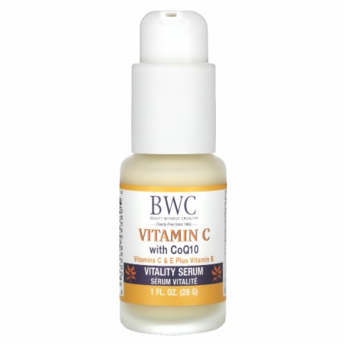 BWC Vitamin C with CoQ10 Vitality Serum Perspective: front