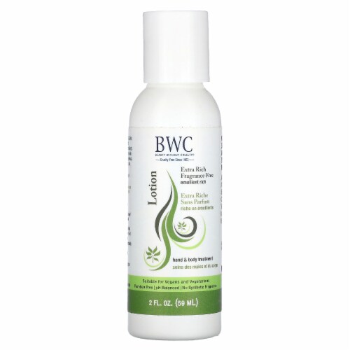 Beauty Without Cruelty Hand & Body Treatment Lotion Extra Rich Fragrance Free - 2 fl Perspective: front