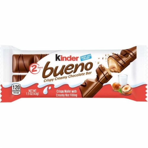 Kinder Bueno Crispy Creme Chocolate Bar Perspective: front