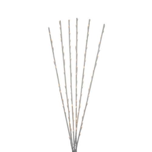 Northlight Set of 6 Branch Spray Driveway Pathway Markers - 8 ft, LED Warm White Lights Perspective: front