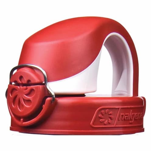 Otf Bottle Lid - Fire Red & White Perspective: front