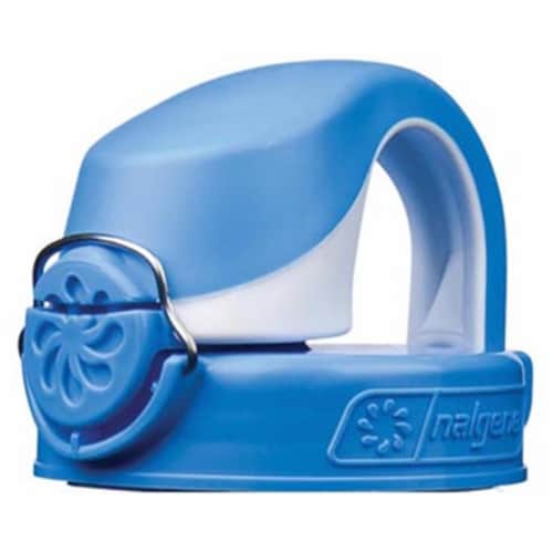 Otf Bottle Lid - Seaport Blue & White Perspective: front
