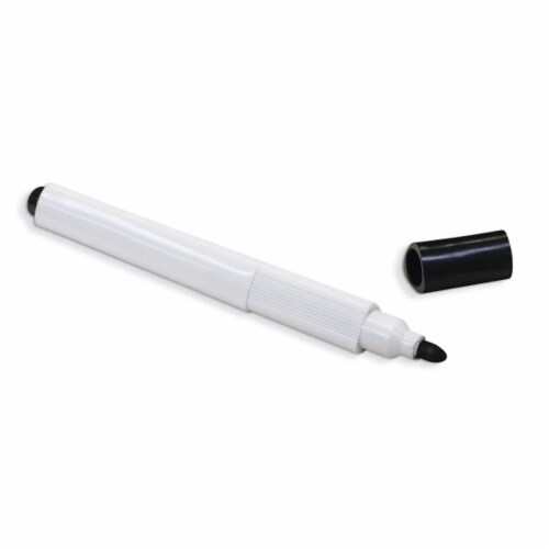 Pacon Triangular Dry Erase Markers Bullet Tip Black 25 Markers (PACAC9001) Perspective: front