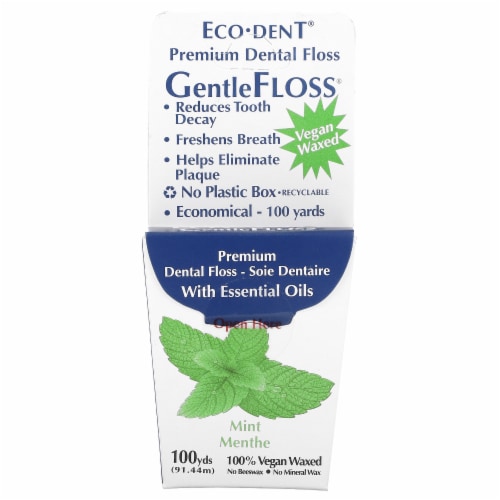 Eco-Dent Mint Premium Dental Gentle Floss Perspective: front