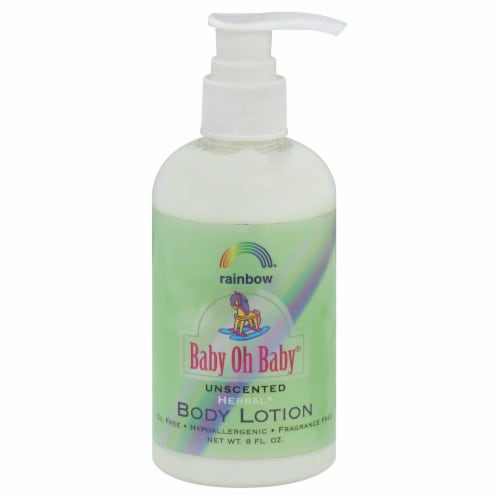 Rainbow Baby Oh Baby Unscented Herbal Body Lotion Perspective: front