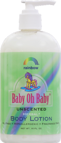 Rainbow® Baby Oh Baby® Unscented Body Lotion Perspective: front