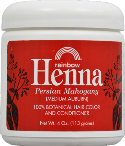 Rainbow Henna Persian Mahogany 100% Botanical Hair Color & Conditioner Perspective: front