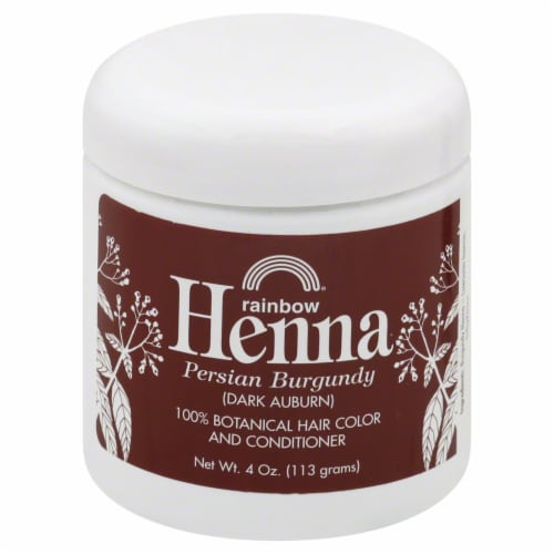 Rainbow Henna Persian Burgundy 100% Botanical Hair Color & Conditioner Perspective: front