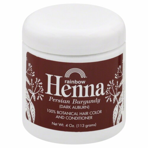 Rainbow Henna Persian Burgundy 100% Botanical Hair Color & Conditioner Perspective: front