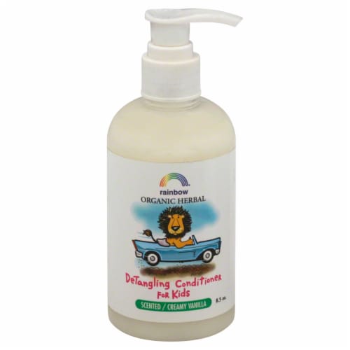 Rainbow Organic Herbal Creamy Vanilla DeTangling Conditioner for Kids Perspective: front