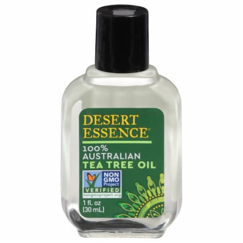 Desert Essence 100% Australian Tea Tree Oil Perspective: front