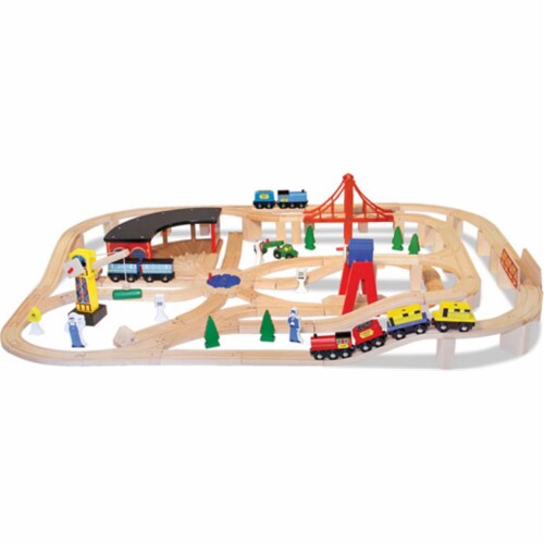 Melissa & Doug 701 Wooden Railway Set, 1 - Ralphs
