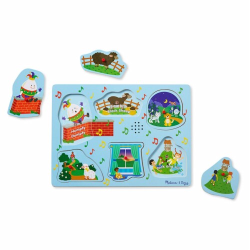 Melissa & Doug LCI737 Sing Along Nursery Rhymes Sound Puzzle Perspective: front