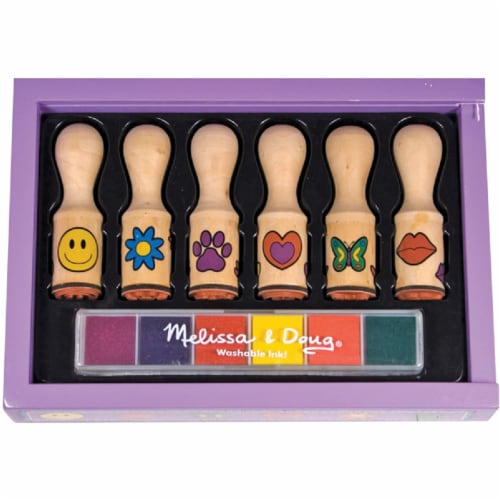 Melissa & Doug® Washable Ink Stamp Set Perspective: front
