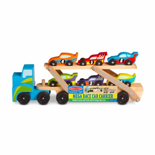 Melissa & Doug® Mega Race-Car Carrier Perspective: front