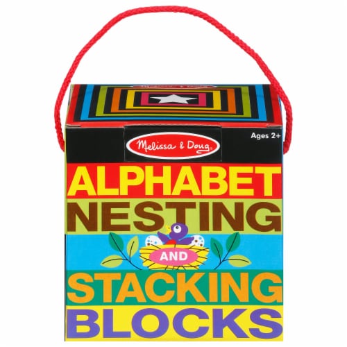 Melissa & Doug Wooden ABC/123 Blocks