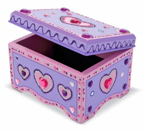 Melissa Doug Decorate Your Own Jewelry Box 1 Count Fry s