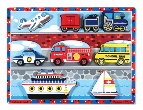 Melissa & Doug® Chunky Vehicles Puzzle Perspective: front