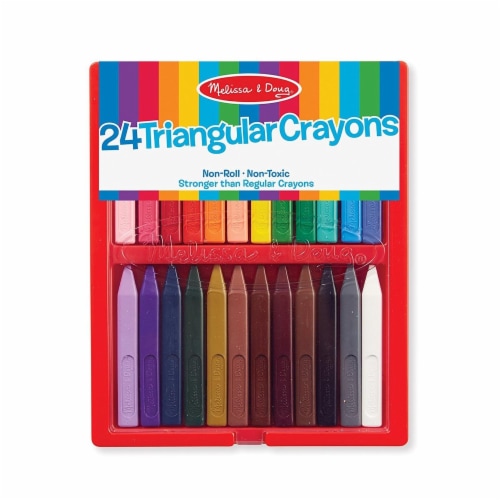 Melissa And Doug 24 Triangular Crayons Perspective: front