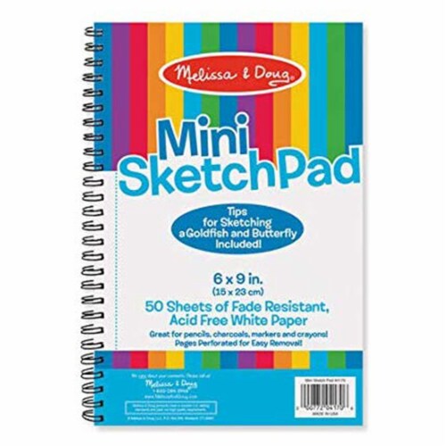 Melissa And Doug Mini Sketch Pad 6 by 9 Inches Perspective: front