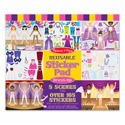 Melissa & Doug® Dress-Up Reusable Sticker Pad Perspective: front