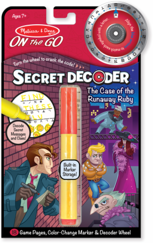 Melissa & Doug® Case of the Runaway Ruby Secret Decoder Set Perspective: front
