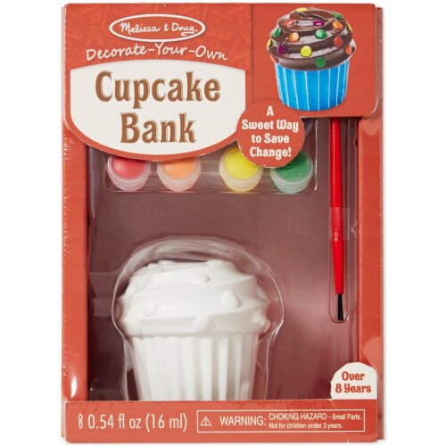 Melissa Doug Decorate Your Own Bank Kit Cupcake 1 Foods Co