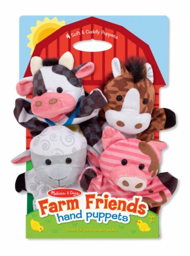melissa and doug farm friends hand puppets