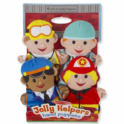 Melissa And Doug Jolly Helpers Hand Puppets Perspective: front