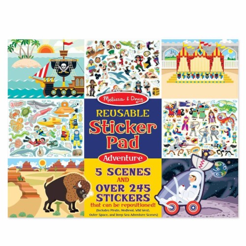 Melissa And Doug Adventure Reusable Sticker Pad Perspective: front