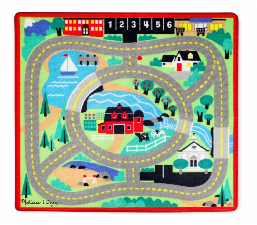 Melissa & Doug® Round the Town Road Rug Perspective: front