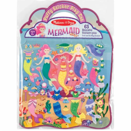 Melissa And Doug Mermaids Reusable Puffy Sticker Set, 1 Unit - Kroger