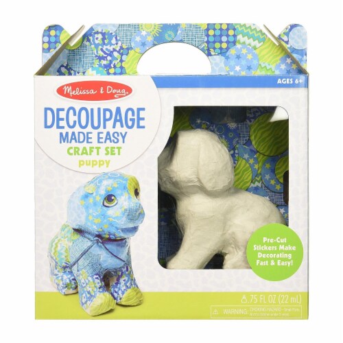 Melissa And Doug® Decoupage Puppy Craft Set Perspective: front