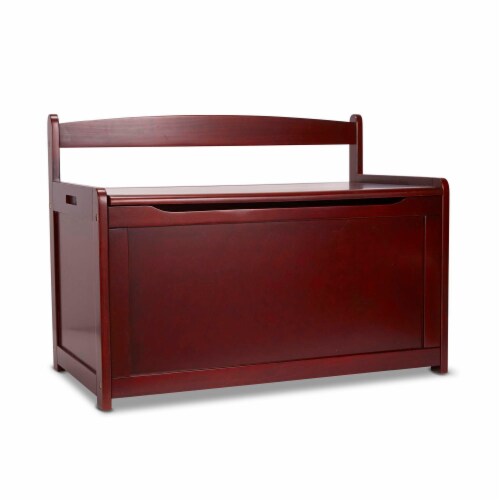 Melissa & Doug® Wooden Toy Chest - Espresso Perspective: front