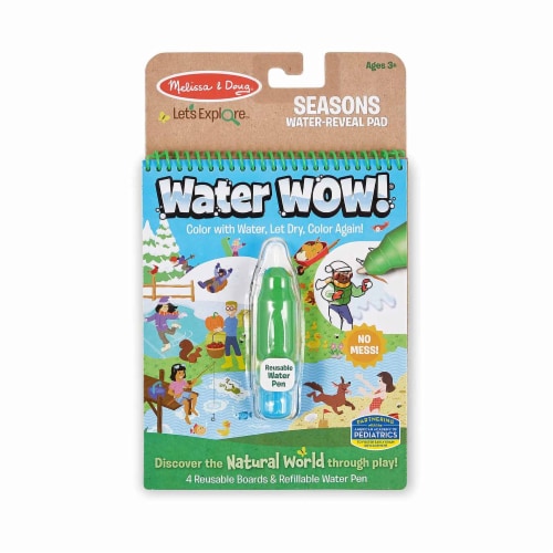 Melissa And Doug Lets Explore Water Wow Seasons Reusable Activity Pad Perspective: front