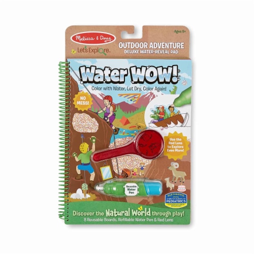 Melissa And Doug Lets Explore Water Wow Outdoor Adventure Reusable Activity Pad Perspective: front