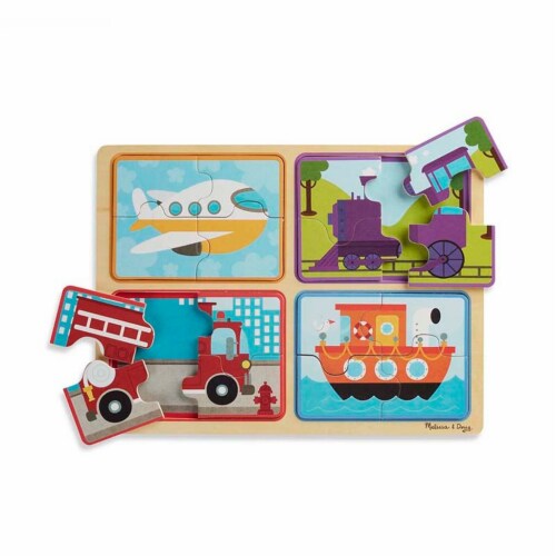 Natural Play Wooden Puzzle: Ready, Set, Go Perspective: front