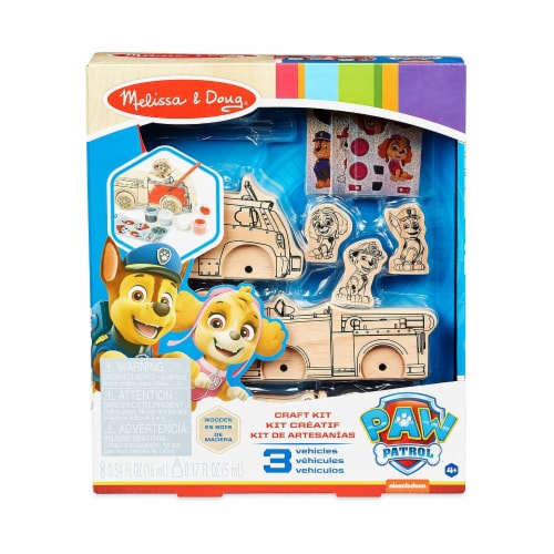 Melissa & Doug Paw Patrol Craft Kit Vehicles Perspective: front
