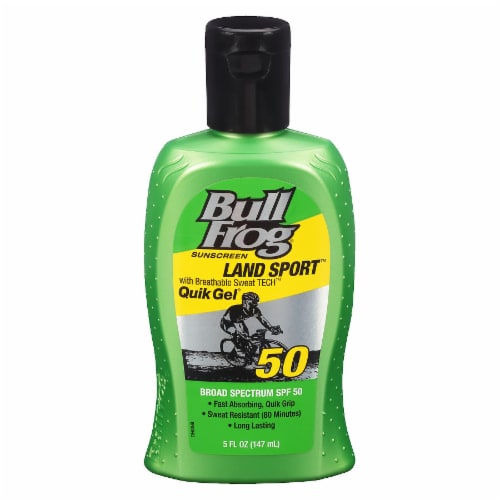 Bull Frog Land Sport Quik Gel SPF 50 Sunscreen Perspective: front
