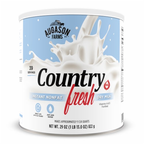 Augason Farms Nonfat Instant Dry Milk Powder Perspective: front