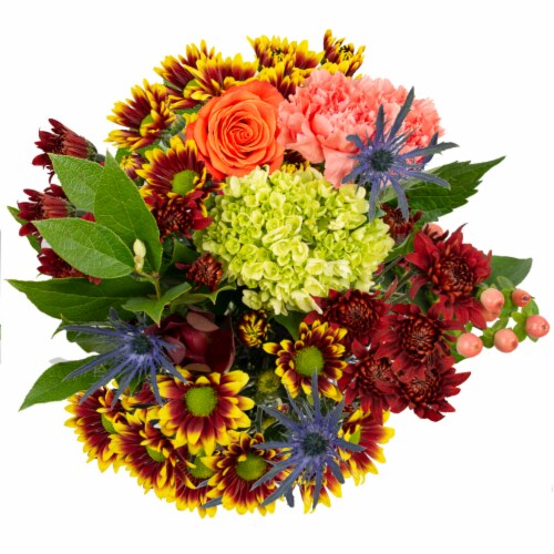 12 Stem Friendsgiving Bouquet Perspective: front