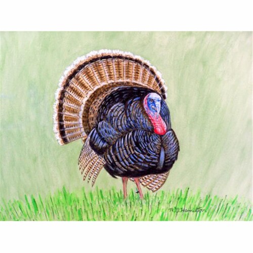 Betsy Drake DM512G Wild Turkey Door Mat 30 x 50 Perspective: front