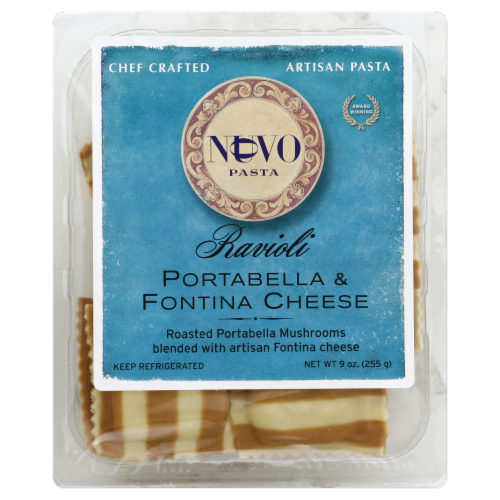 NUVO Portabella & Fontina Cheese Ravioli Perspective: front